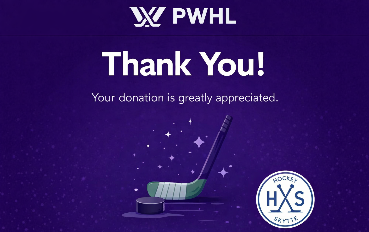 Donation page screenshot